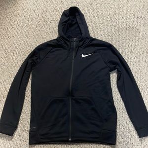 Nike Mens Medium Zip Hoodie Black